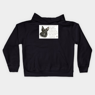 I Had A Little Dog Poem, Scottish Terrier, Scottie Kids Hoodie